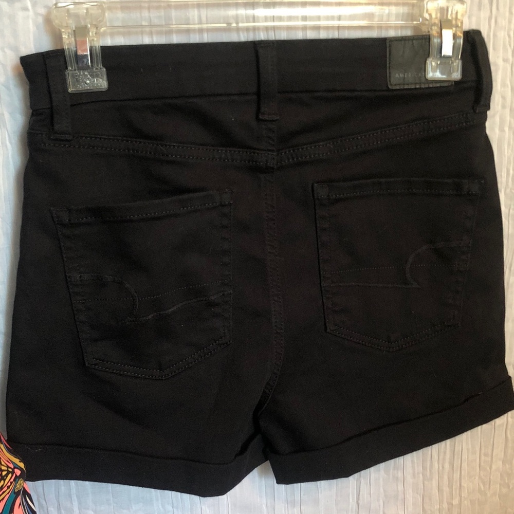 AMERICAN EAGLE lot of 2 denim shorts & Express size XS colorful tank top - Picture 9 of 15
